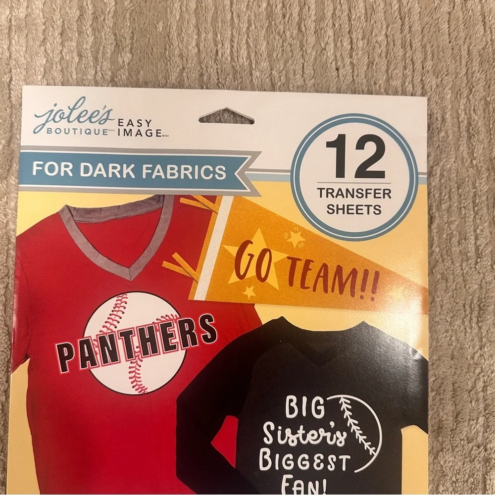 Jolees Boutique Easy Image Dark Fabric Transfer Sheets, 12 Pk Lot Of 4x 12 =48 - Picture 4 of 4